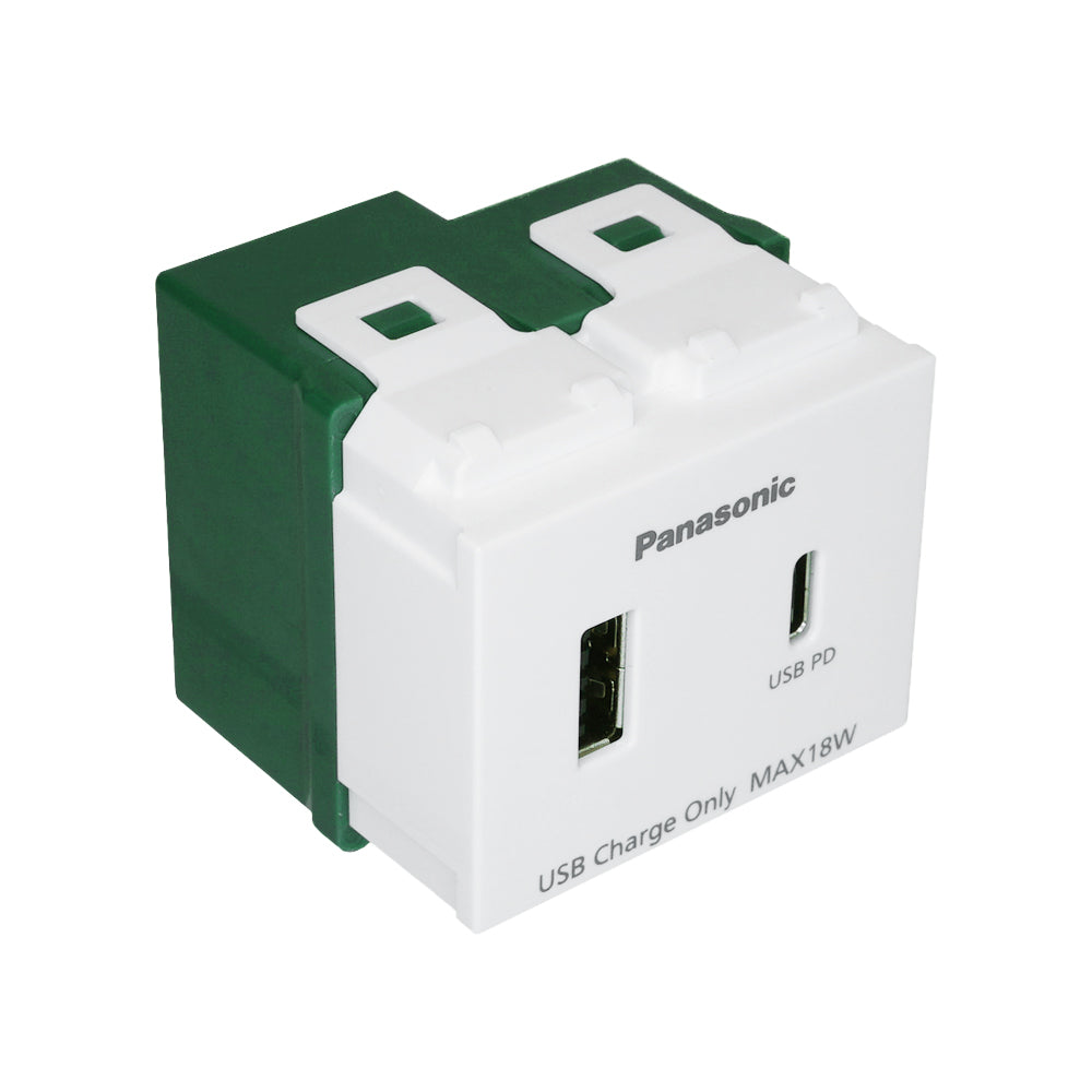 Panasonic - USB Charger Type A+C อุปกรณ์ชาร์จ USB พร้อมฟังก์ชั่น ความปลอดภัย รองรับแท็บเล็ตและสมาร์ทโฟน