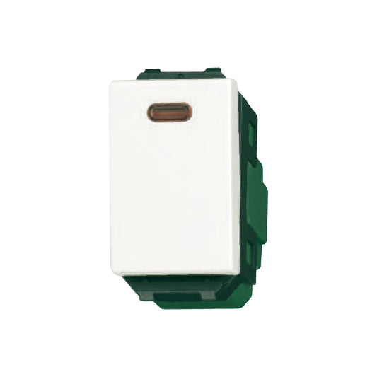 WEG5141 สวิตช์โกลว์ทางเดียว (เปิดมีไฟ)  (2-สาย)