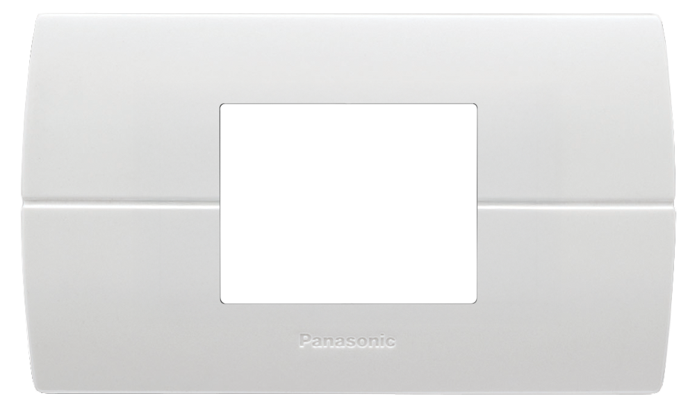 WEAG68029 ฝาพลาสติก 2 ช่องกลาง ( สีขาว )
