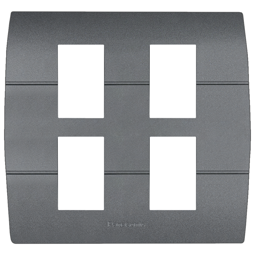 WEAG6804 ฝาพลาสติก 4 ช่อง ( สีเมทัลลิค  7 สี )