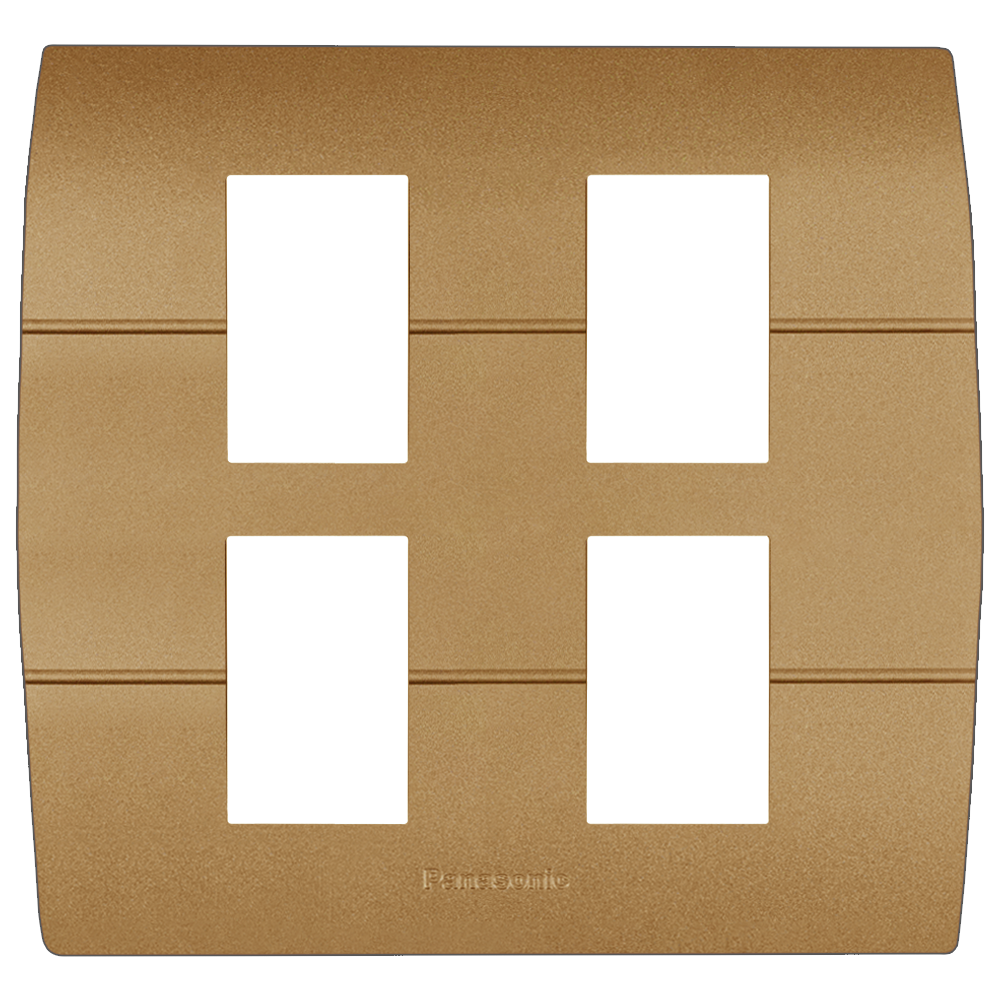 WEAG6804 ฝาพลาสติก 4 ช่อง ( สีเมทัลลิค  7 สี )