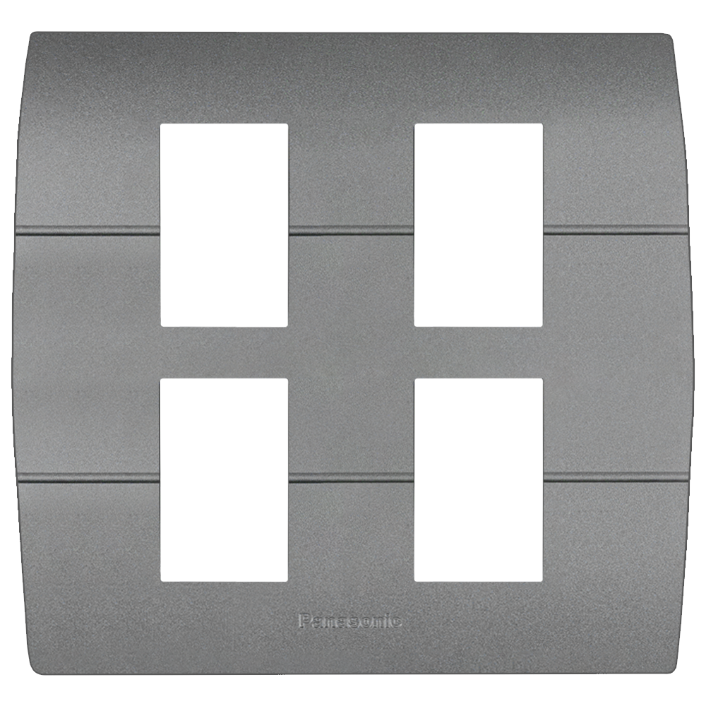 WEAG6804 ฝาพลาสติก 4 ช่อง ( สีเมทัลลิค  7 สี )