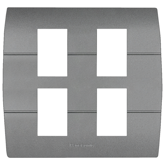 WEAG6804 ฝาพลาสติก 4 ช่อง ( สีเมทัลลิค  7 สี )