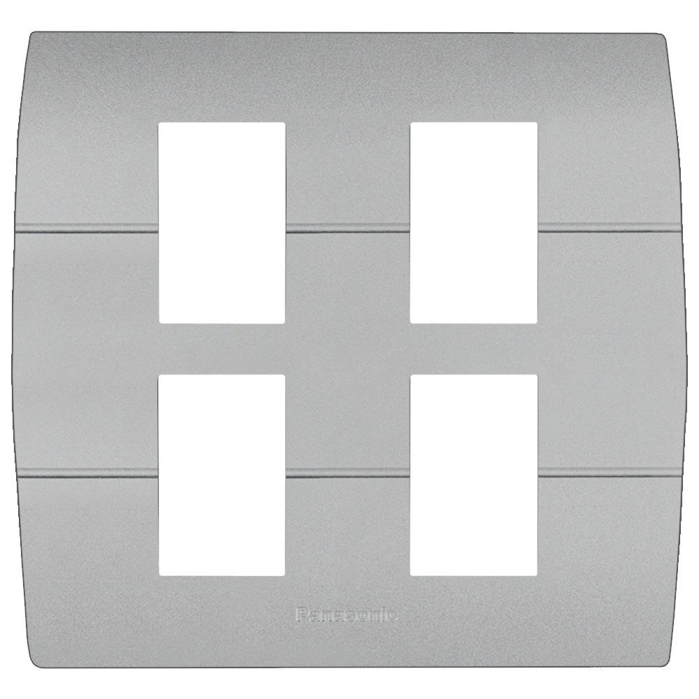 WEAG6804 ฝาพลาสติก 4 ช่อง ( สีเมทัลลิค  7 สี )