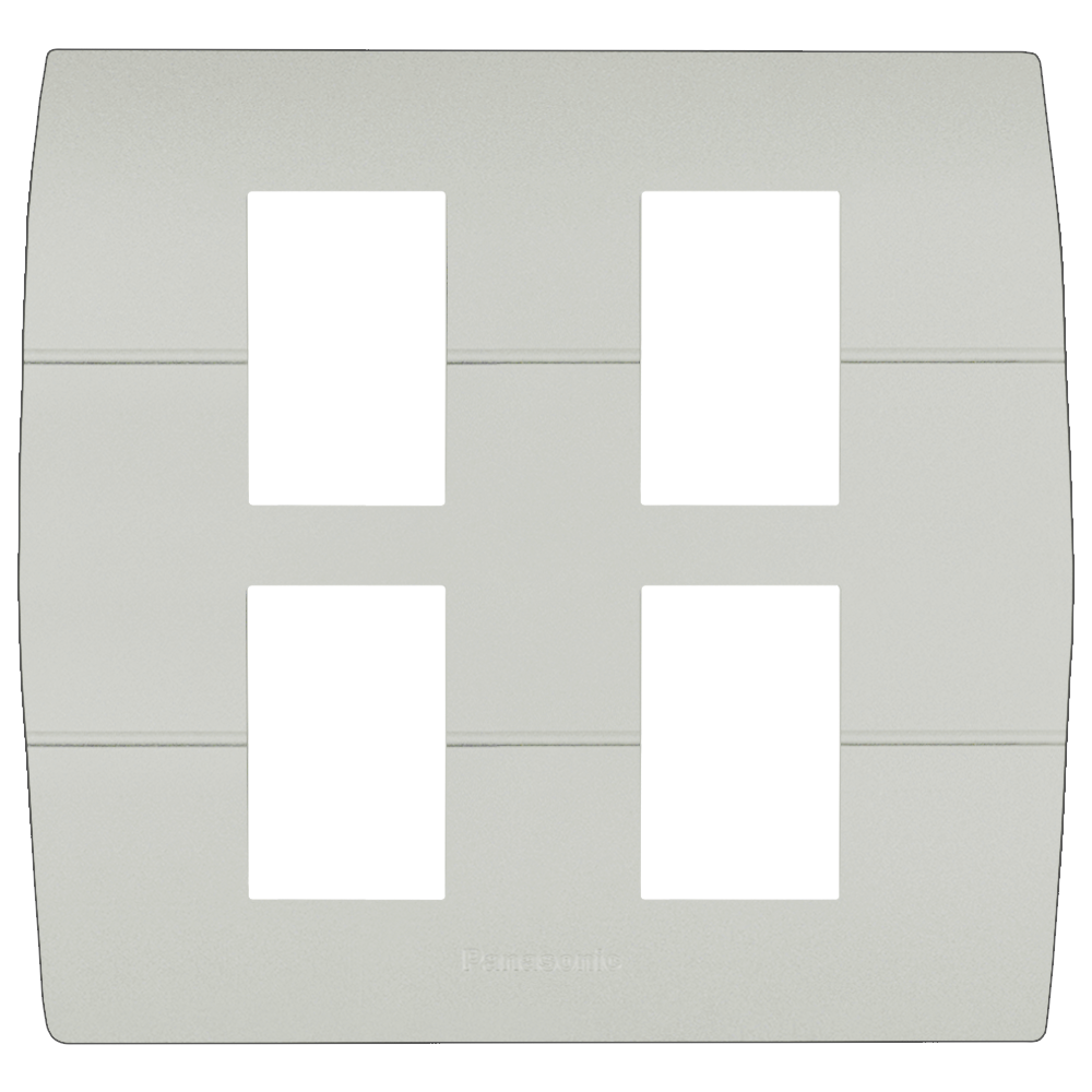 WEAG6804 ฝาพลาสติก 4 ช่อง ( สีเมทัลลิค  7 สี )