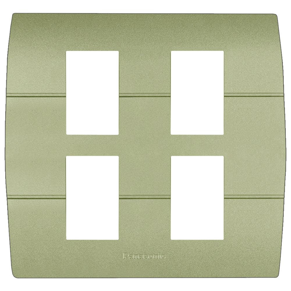 WEAG6804 ฝาพลาสติก 4 ช่อง ( สีเมทัลลิค  7 สี )