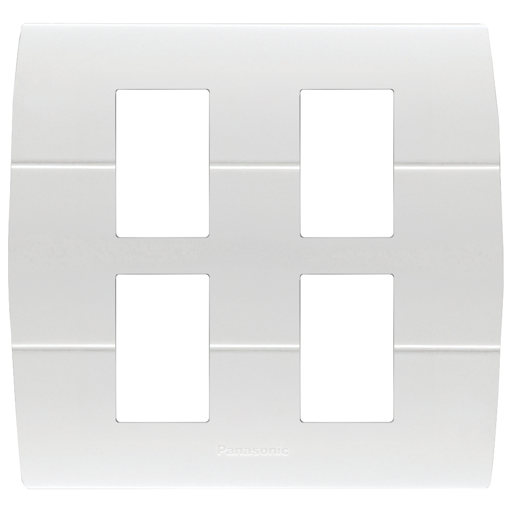 WEAG6804 ฝาพลาสติก 4 ช่อง ( สีขาว )