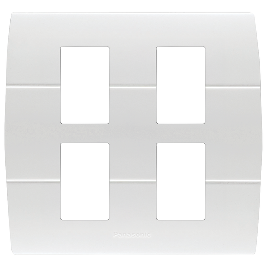 WEAG6804 ฝาพลาสติก 4 ช่อง ( สีขาว )