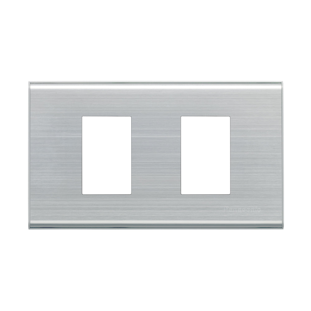 WEG6502K ฝาอลูมิเนียม ( 2 ช่อง )