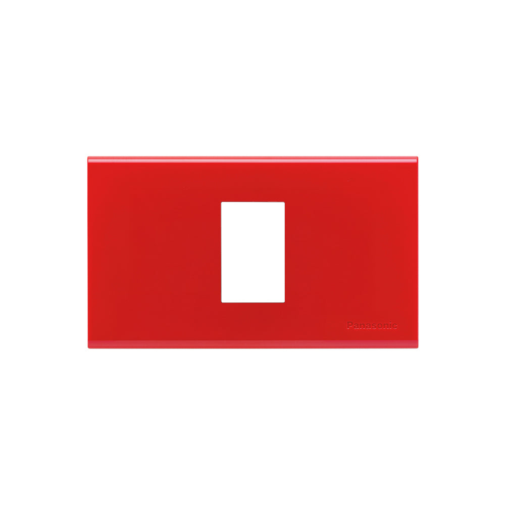 WEG6801RK ฝาพลาสติกสีแดง ( 1 ช่อง )