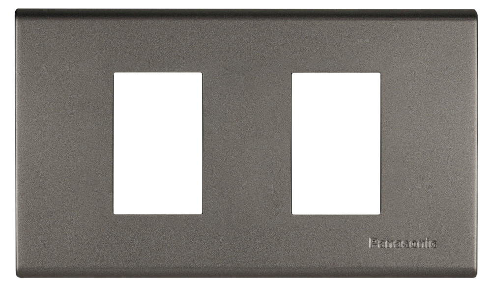 WEG6802 ฝาพลาสติก 2 ช่อง ( สีเมทัลลิค  7 สี )