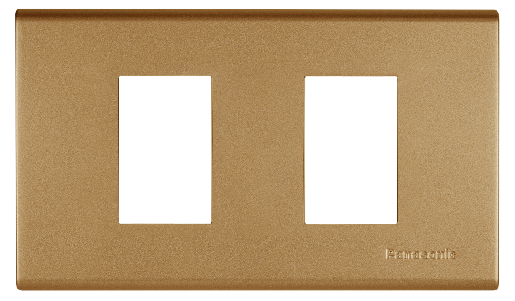 WEG6802 ฝาพลาสติก 2 ช่อง ( สีเมทัลลิค  7 สี )