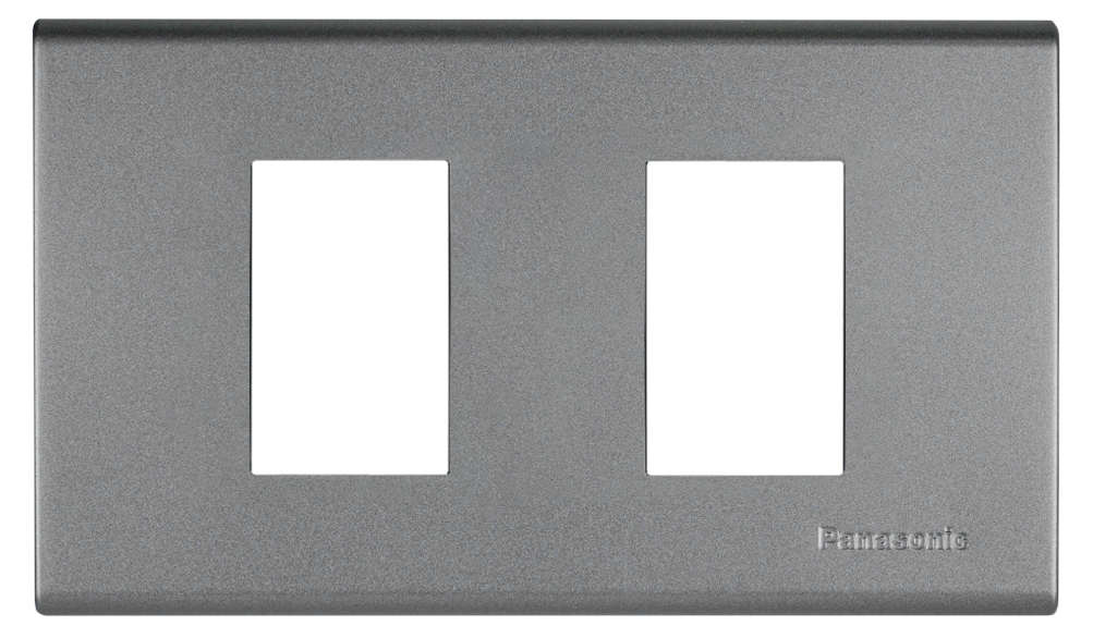 WEG6802 ฝาพลาสติก 2 ช่อง ( สีเมทัลลิค  7 สี )