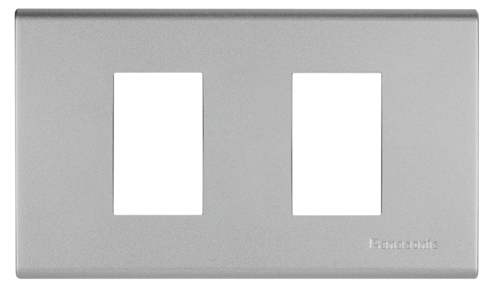 WEG6802 ฝาพลาสติก 2 ช่อง ( สีเมทัลลิค  7 สี )