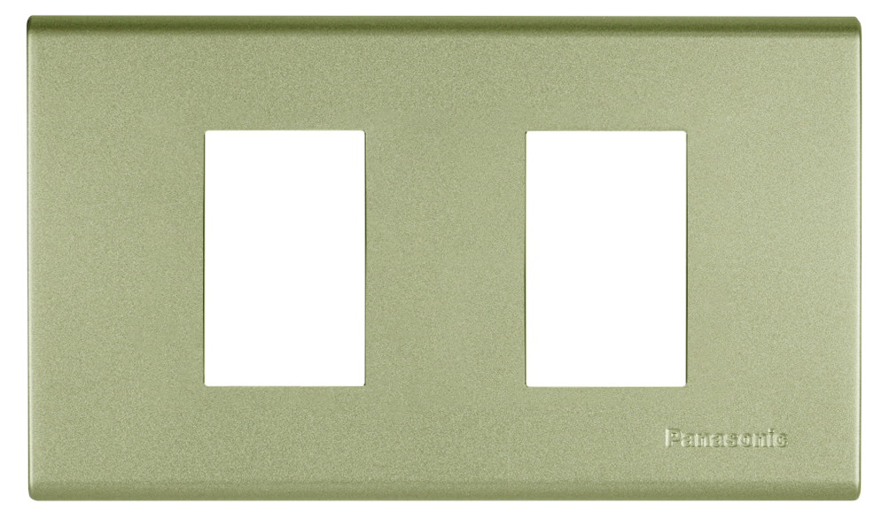 WEG6802 ฝาพลาสติก 2 ช่อง ( สีเมทัลลิค  7 สี )