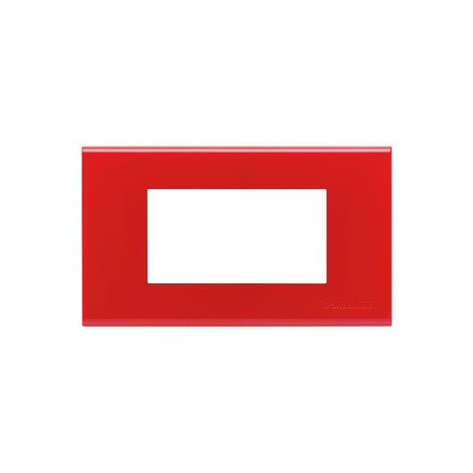 WEG6803RK ฝาพลาสติกสีแดง ( 3 ช่อง )