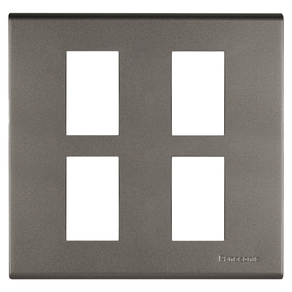 WEG6804 ฝาพลาสติก 4 ช่อง ( สีเมทัลลิค  7 สี )