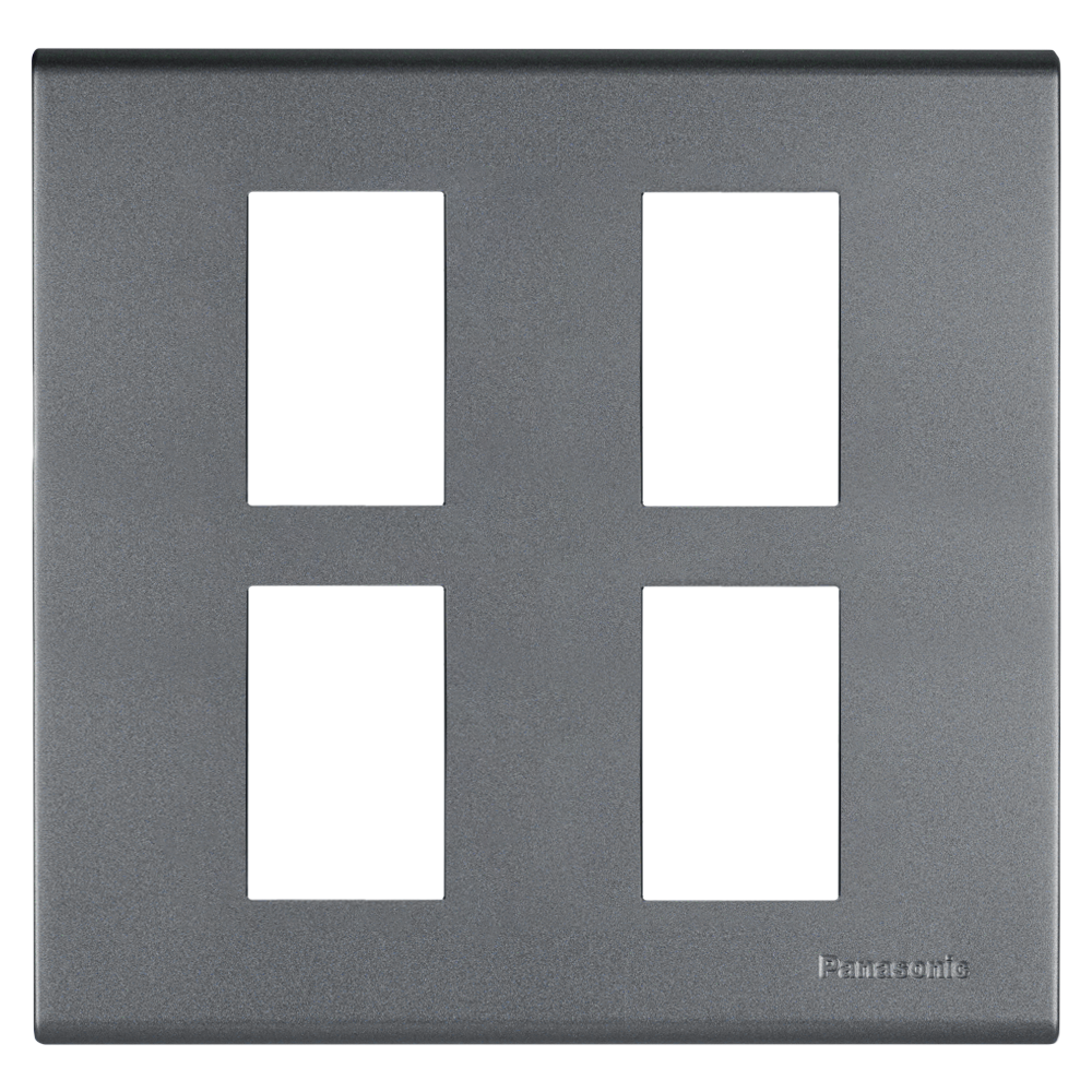 WEG6804 ฝาพลาสติก 4 ช่อง ( สีเมทัลลิค  7 สี )