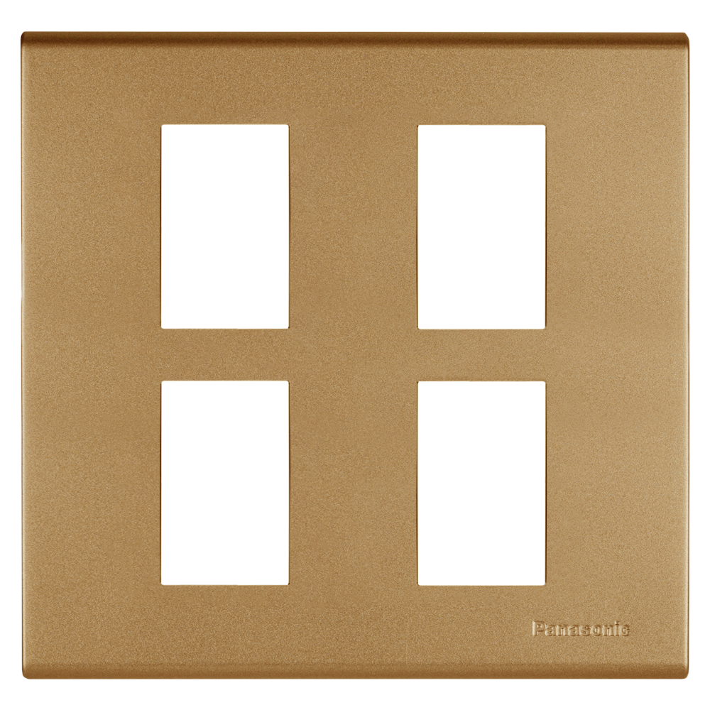 WEG6804 ฝาพลาสติก 4 ช่อง ( สีเมทัลลิค  7 สี )