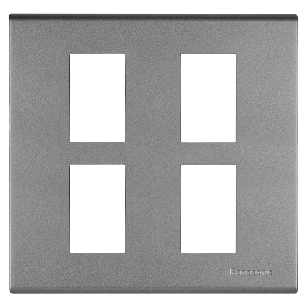 WEG6804 ฝาพลาสติก 4 ช่อง ( สีเมทัลลิค  7 สี )