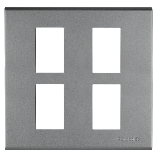 WEG6804 ฝาพลาสติก 4 ช่อง ( สีเมทัลลิค  7 สี )