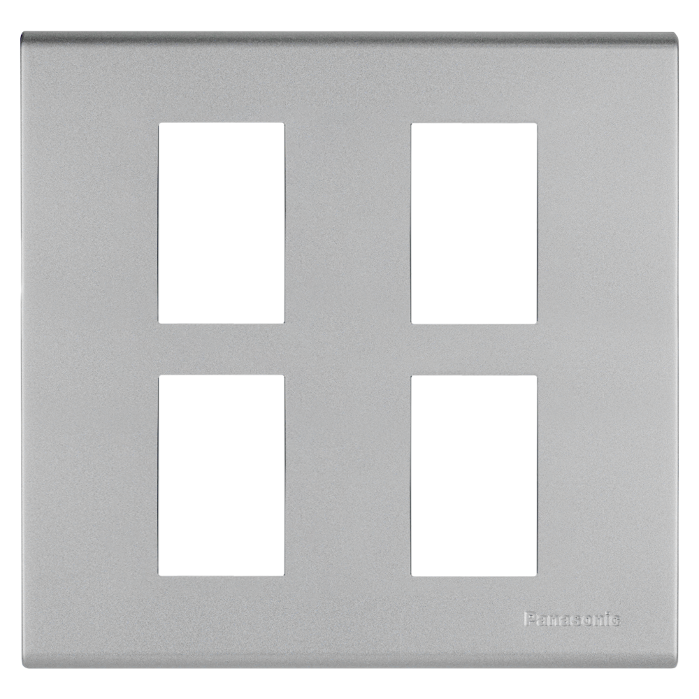 WEG6804 ฝาพลาสติก 4 ช่อง ( สีเมทัลลิค  7 สี )