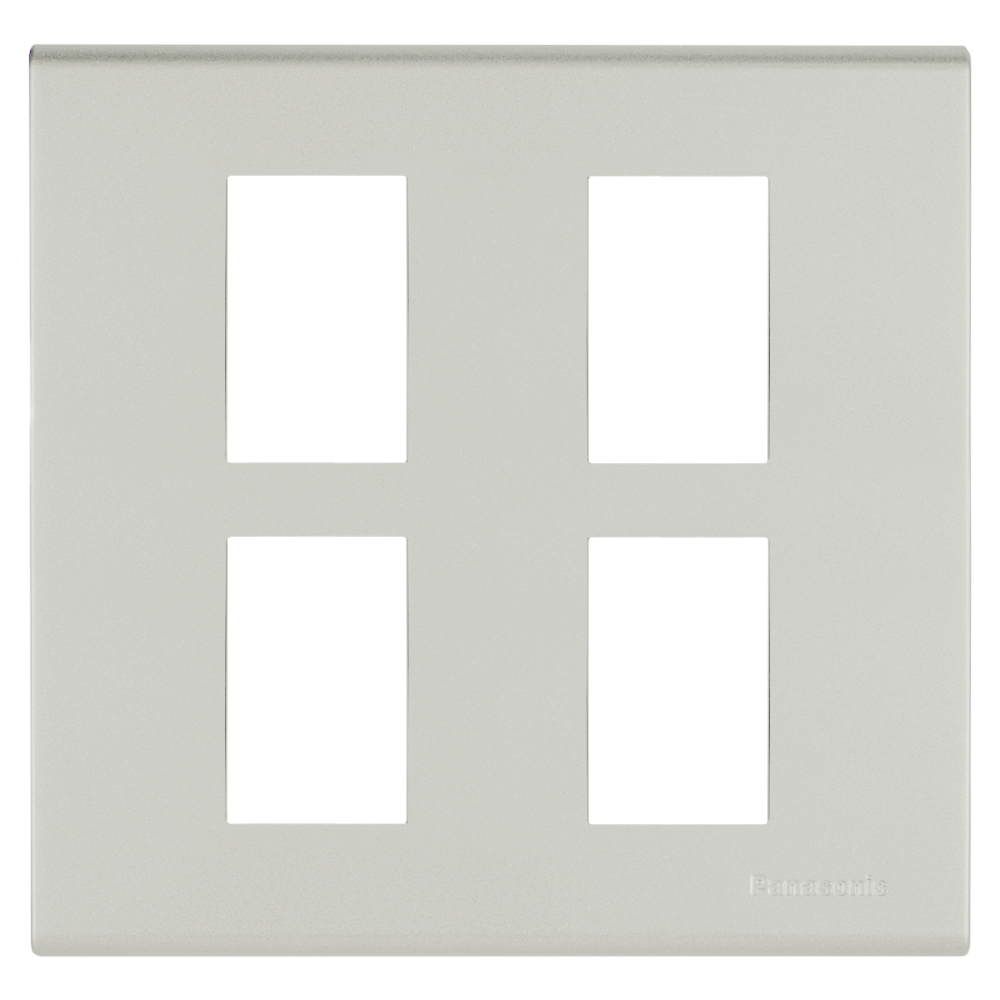 WEG6804 ฝาพลาสติก 4 ช่อง ( สีเมทัลลิค  7 สี )