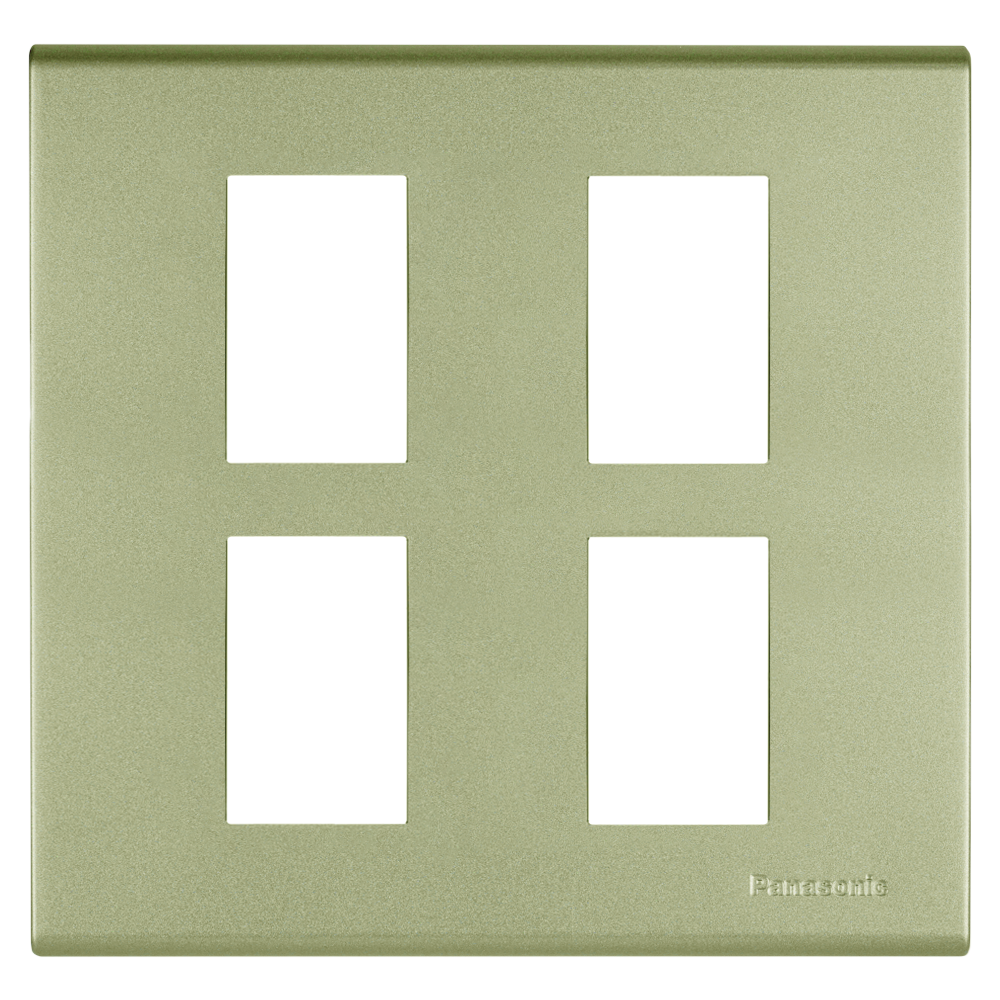 WEG6804 ฝาพลาสติก 4 ช่อง ( สีเมทัลลิค  7 สี )