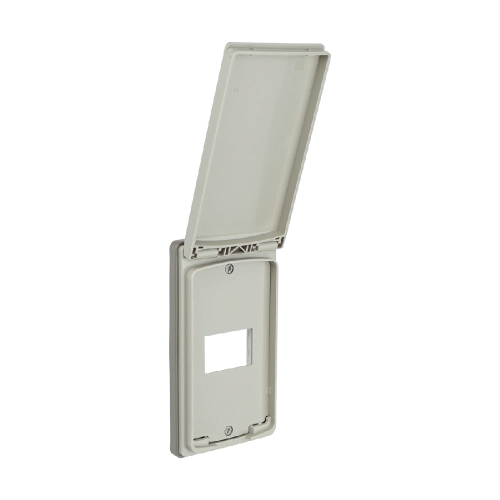 WEG7901 ฝาพลาสติกกันน้ำ 1 ช่อง ( สำหรับ 1 อุปกรณ์ )