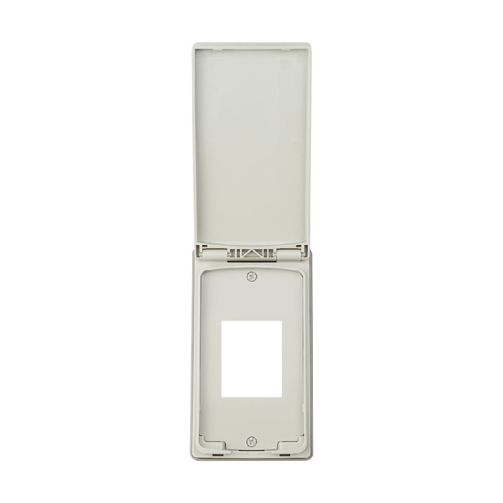 WEG7901 ฝาพลาสติกกันน้ำ 1 ช่อง ( สำหรับ 1 อุปกรณ์ )