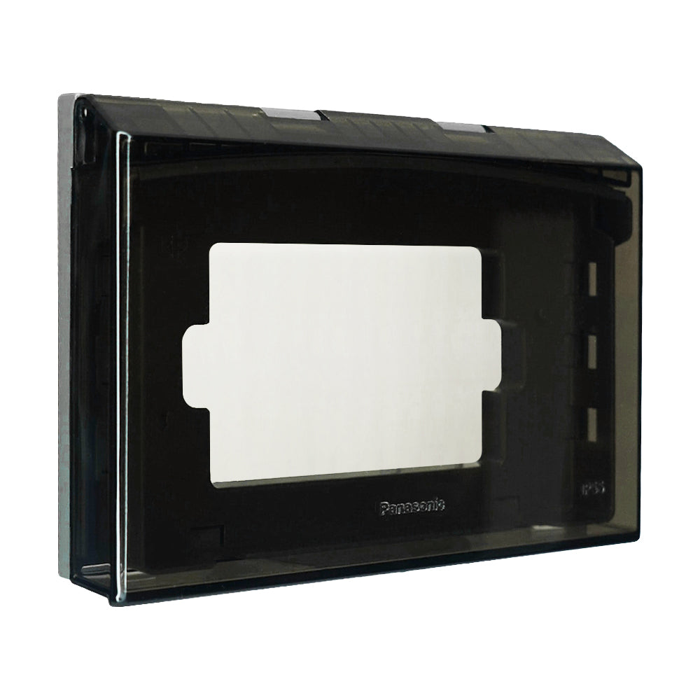 Panasonic ฝาครอบกันน้ำ (โลหะ - พลาสติกใส) สำหรับใช้ครอบฝา  2x4"     ระดับ  IP55