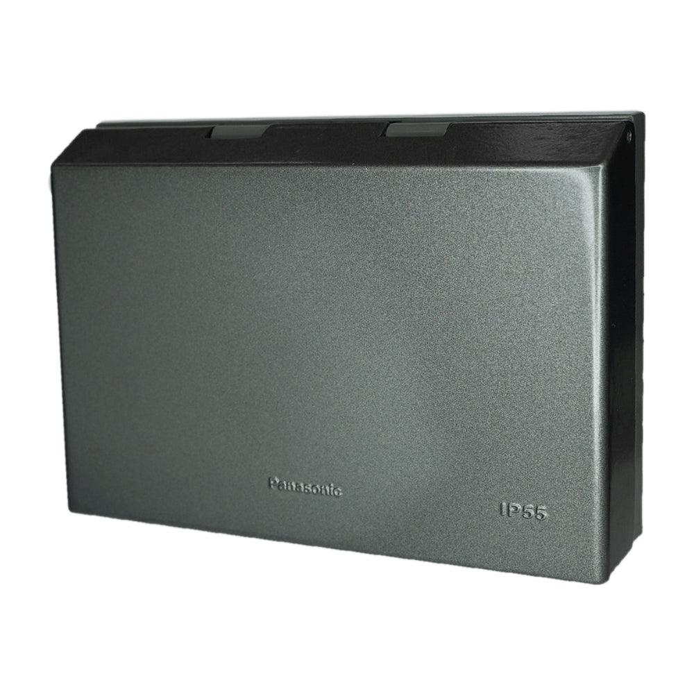Panasonic ฝาครอบกันน้ำ (โลหะ - พลาสติกใส) สำหรับใช้ครอบฝา  2x4"     ระดับ  IP55