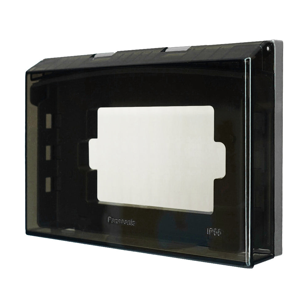 Panasonic ฝาครอบกันน้ำ (โลหะ - พลาสติกใส) สำหรับใช้ครอบฝา  2x4"     ระดับ  IP55