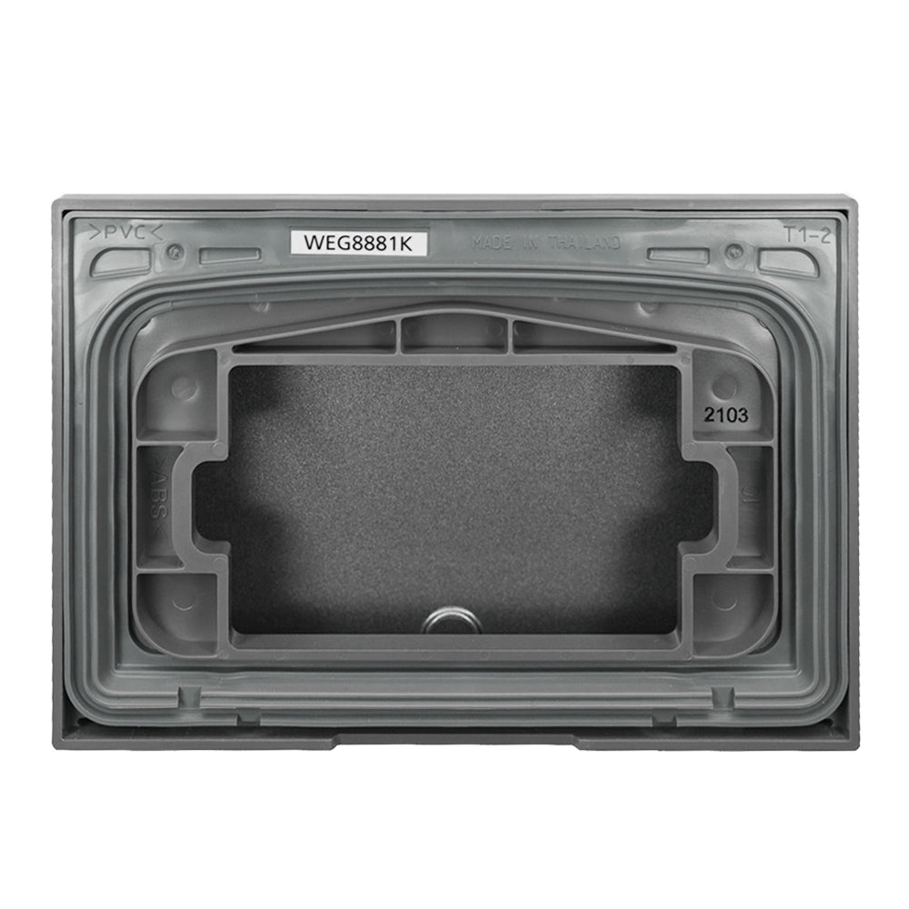 Panasonic ฝาครอบกันน้ำ (โลหะ - พลาสติกใส) สำหรับใช้ครอบฝา  2x4"     ระดับ  IP55