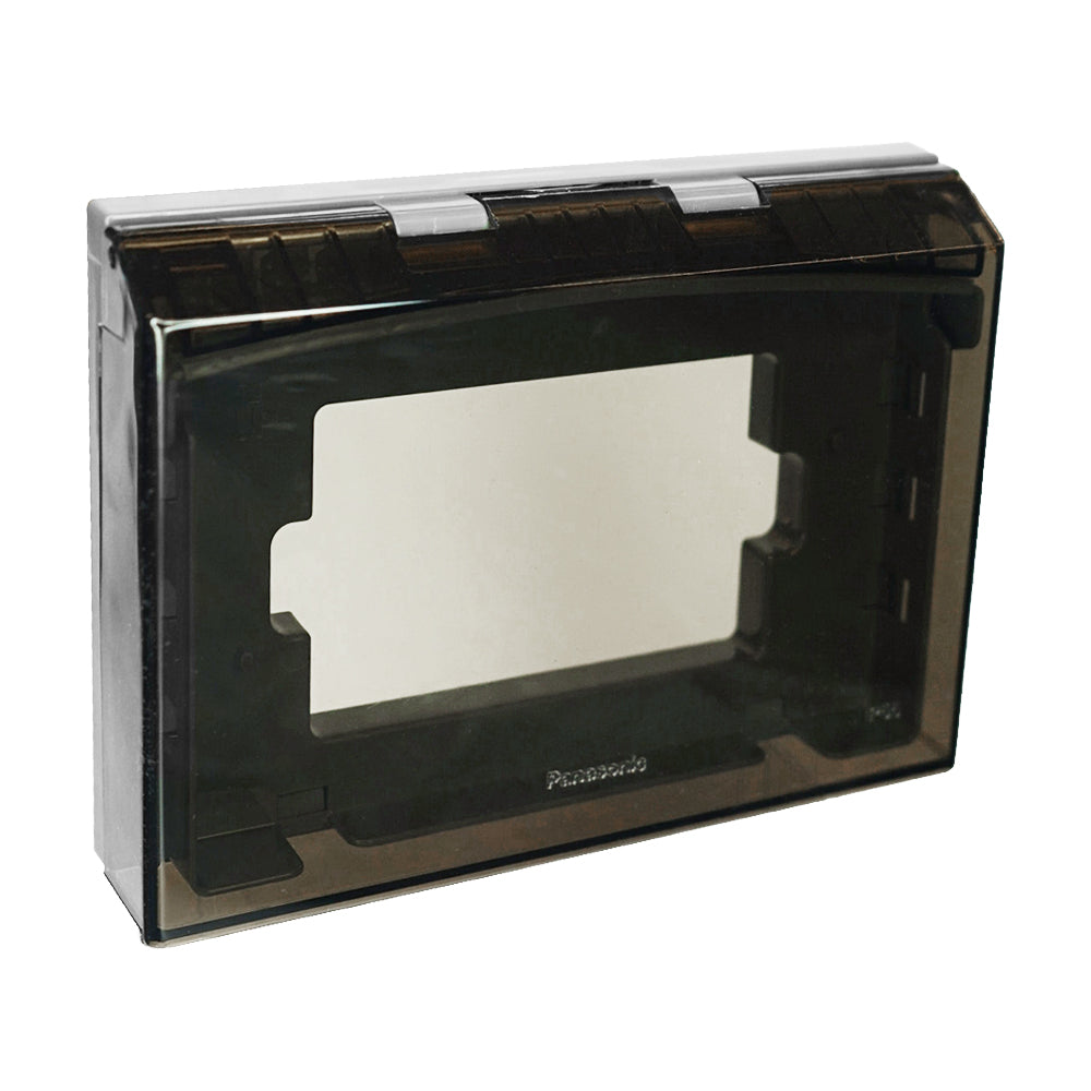 Panasonic ฝาครอบกันน้ำ (โลหะ - พลาสติกใส) สำหรับใช้ครอบฝา  2x4"     ระดับ  IP55