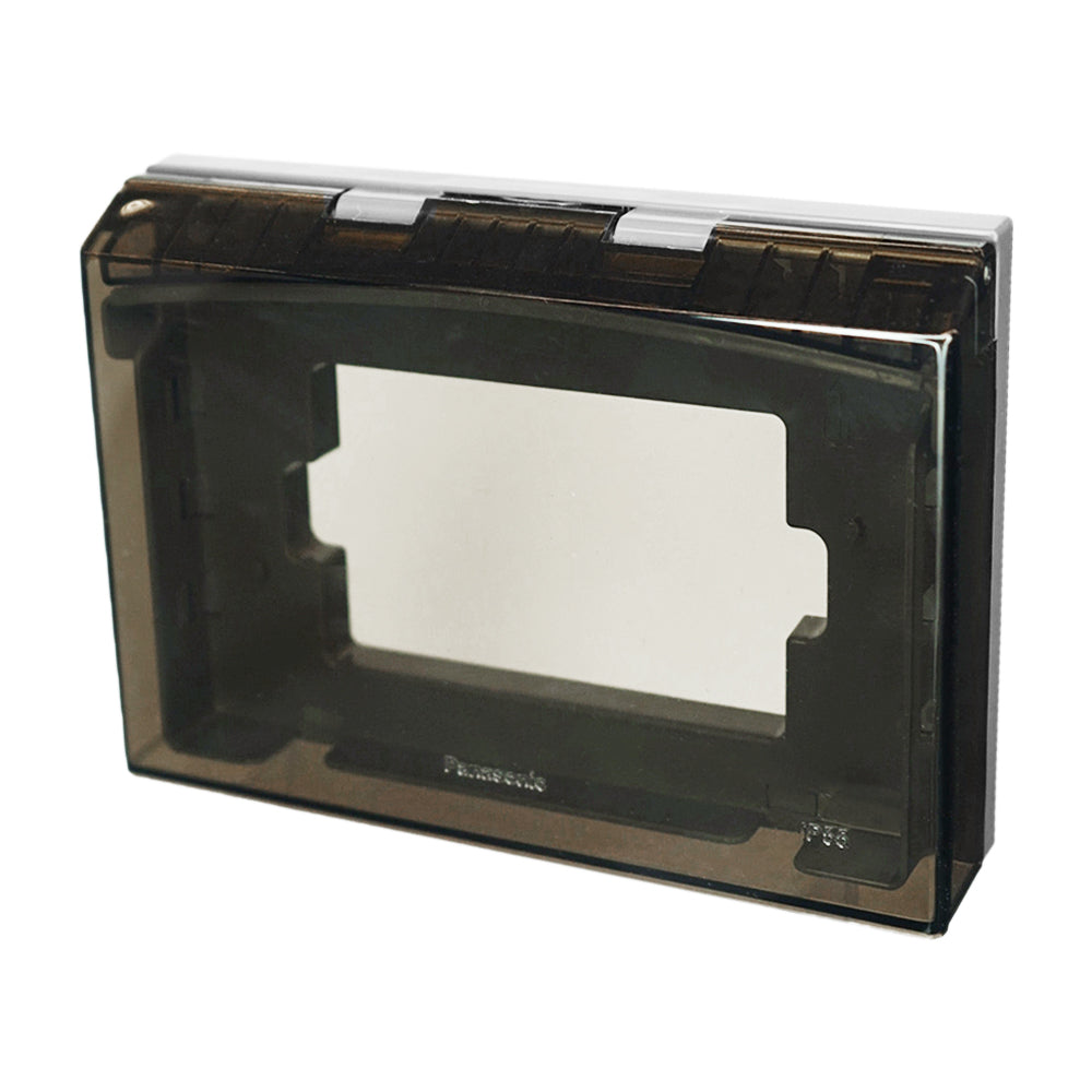 Panasonic ฝาครอบกันน้ำ (โลหะ - พลาสติกใส) สำหรับใช้ครอบฝา  2x4"     ระดับ  IP55