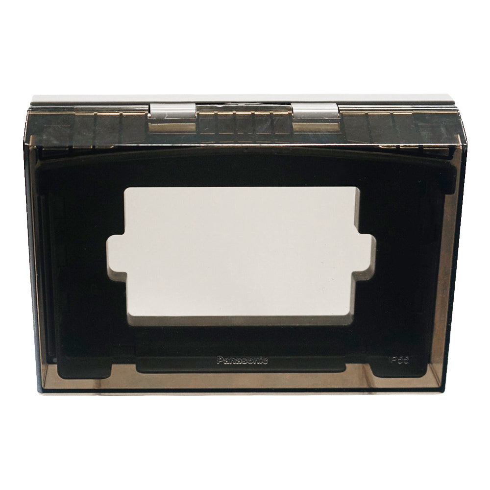Panasonic ฝาครอบกันน้ำ (โลหะ - พลาสติกใส) สำหรับใช้ครอบฝา  2x4"     ระดับ  IP55