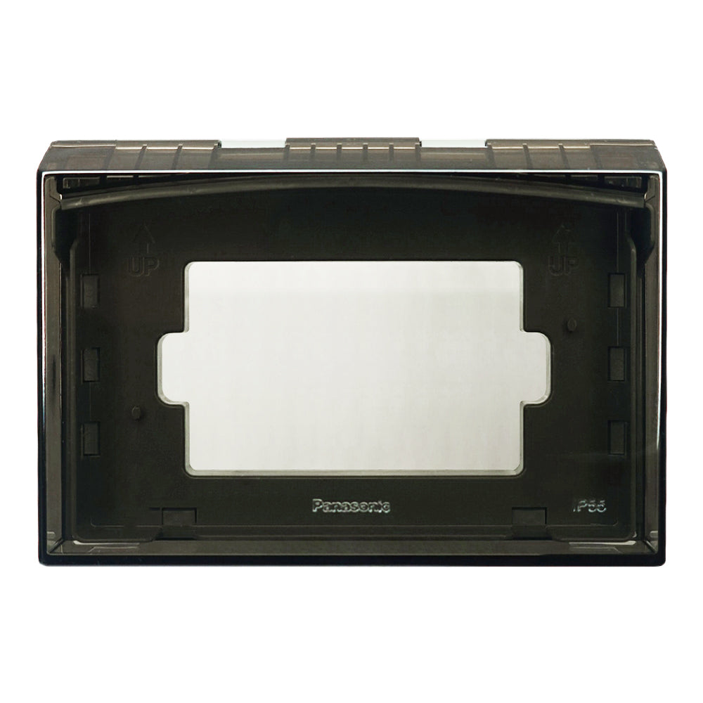 Panasonic ฝาครอบกันน้ำ (โลหะ - พลาสติกใส) สำหรับใช้ครอบฝา  2x4"     ระดับ  IP55