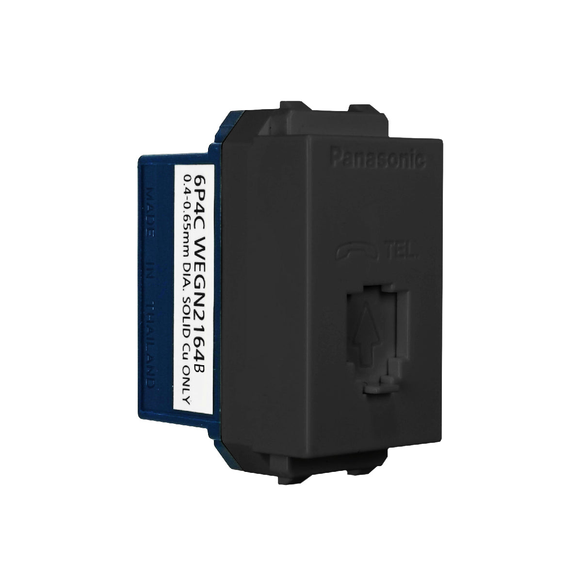 WEGN2164B เต้ารับโทรศัพท์ 6P 4C (โมดูล่า)