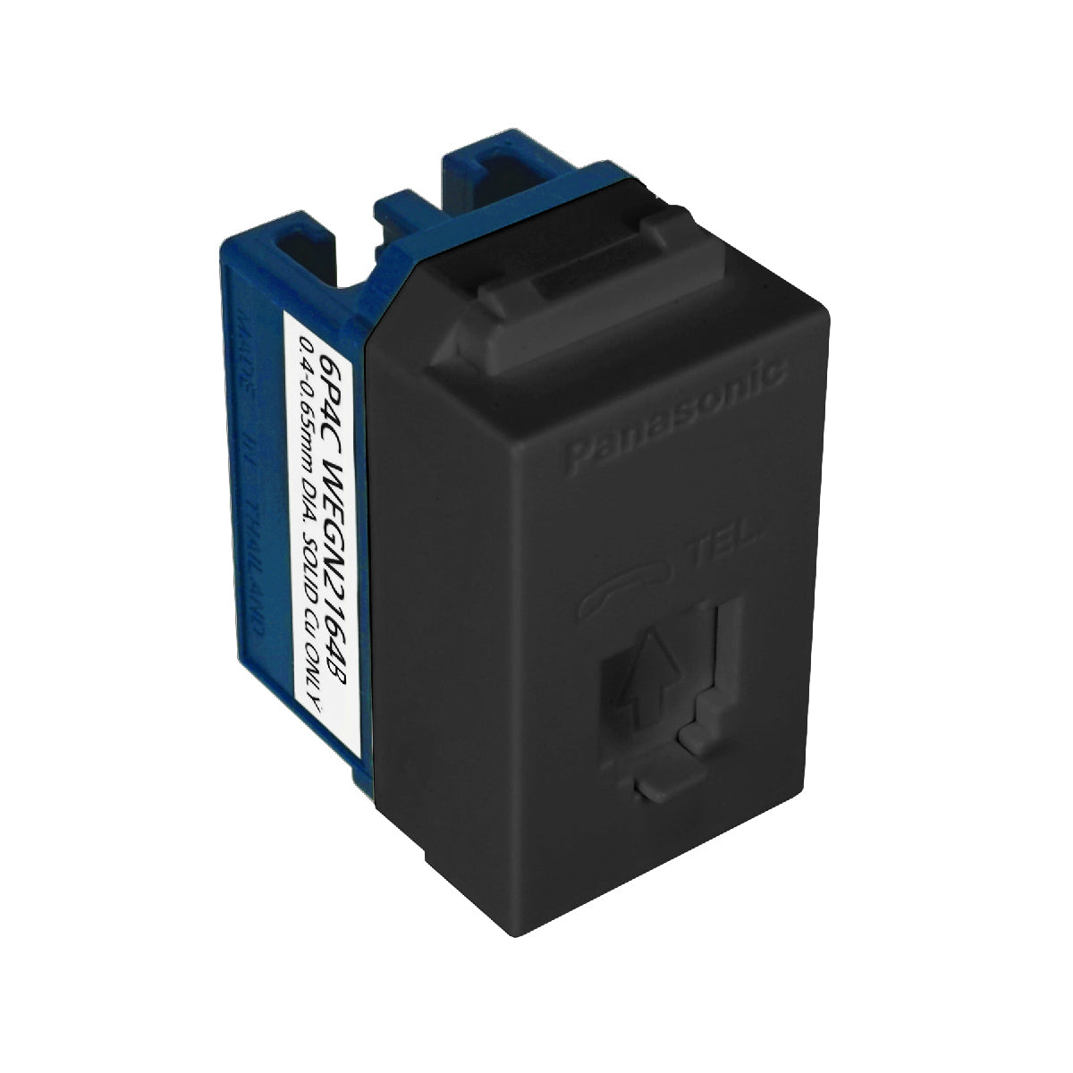 WEGN2164B เต้ารับโทรศัพท์ 6P 4C (โมดูล่า)