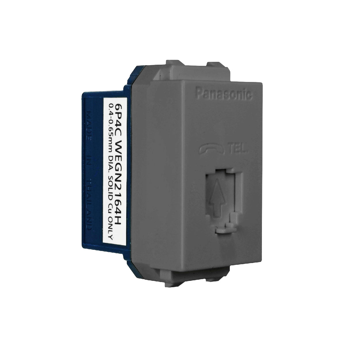 WEGN2166H เต้ารับโทรศัพท์ 6P 6C (โมดูล่า)