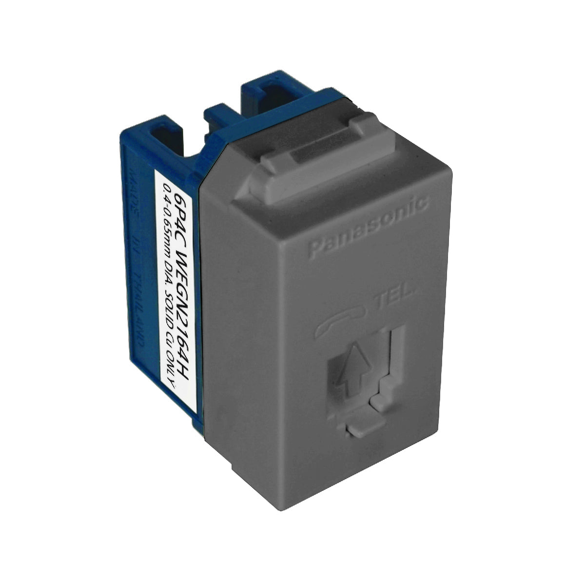 WEGN2166H เต้ารับโทรศัพท์ 6P 6C (โมดูล่า)