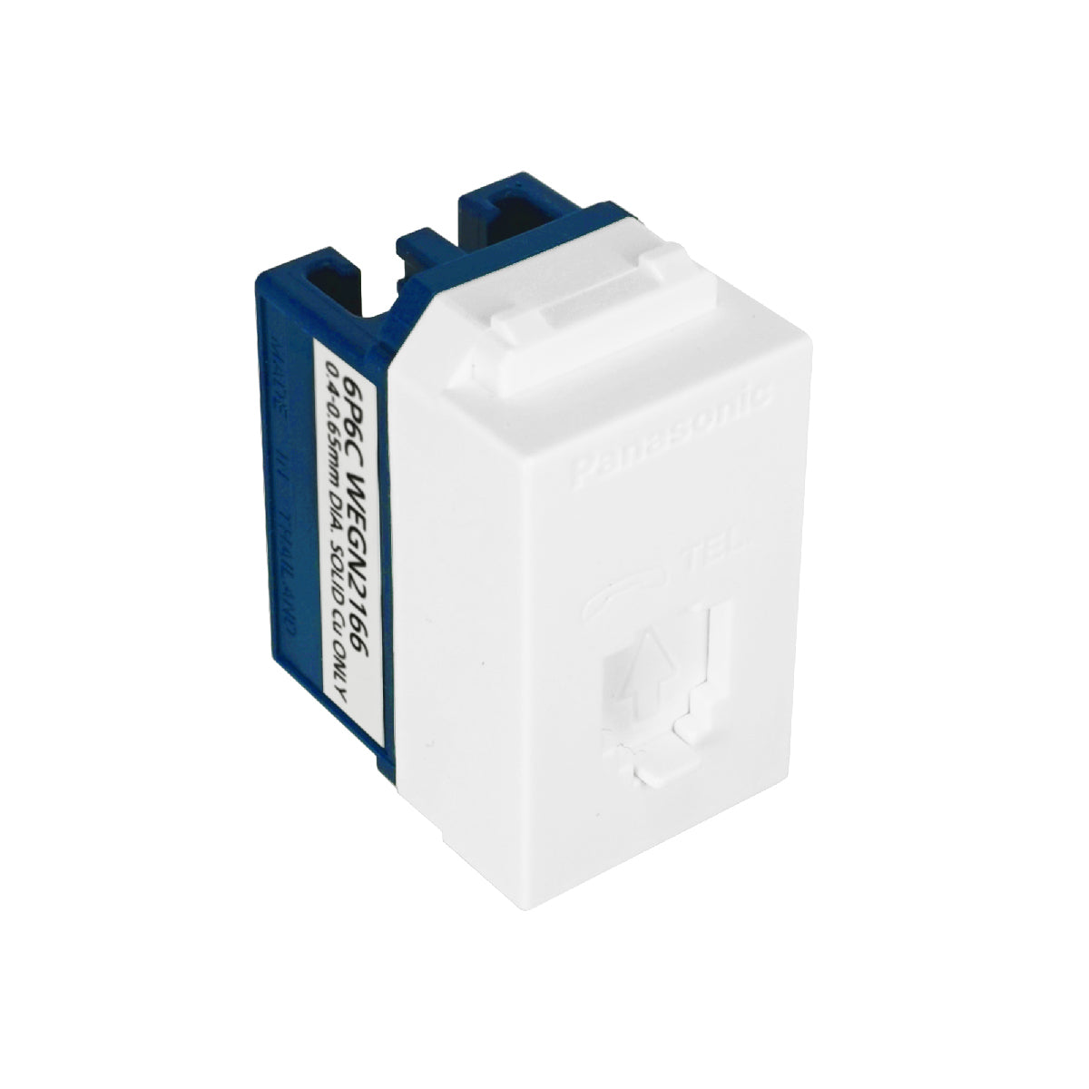 WEGN2166 เต้ารับโทรศัพท์ 6P 6C (โมดูล่า)